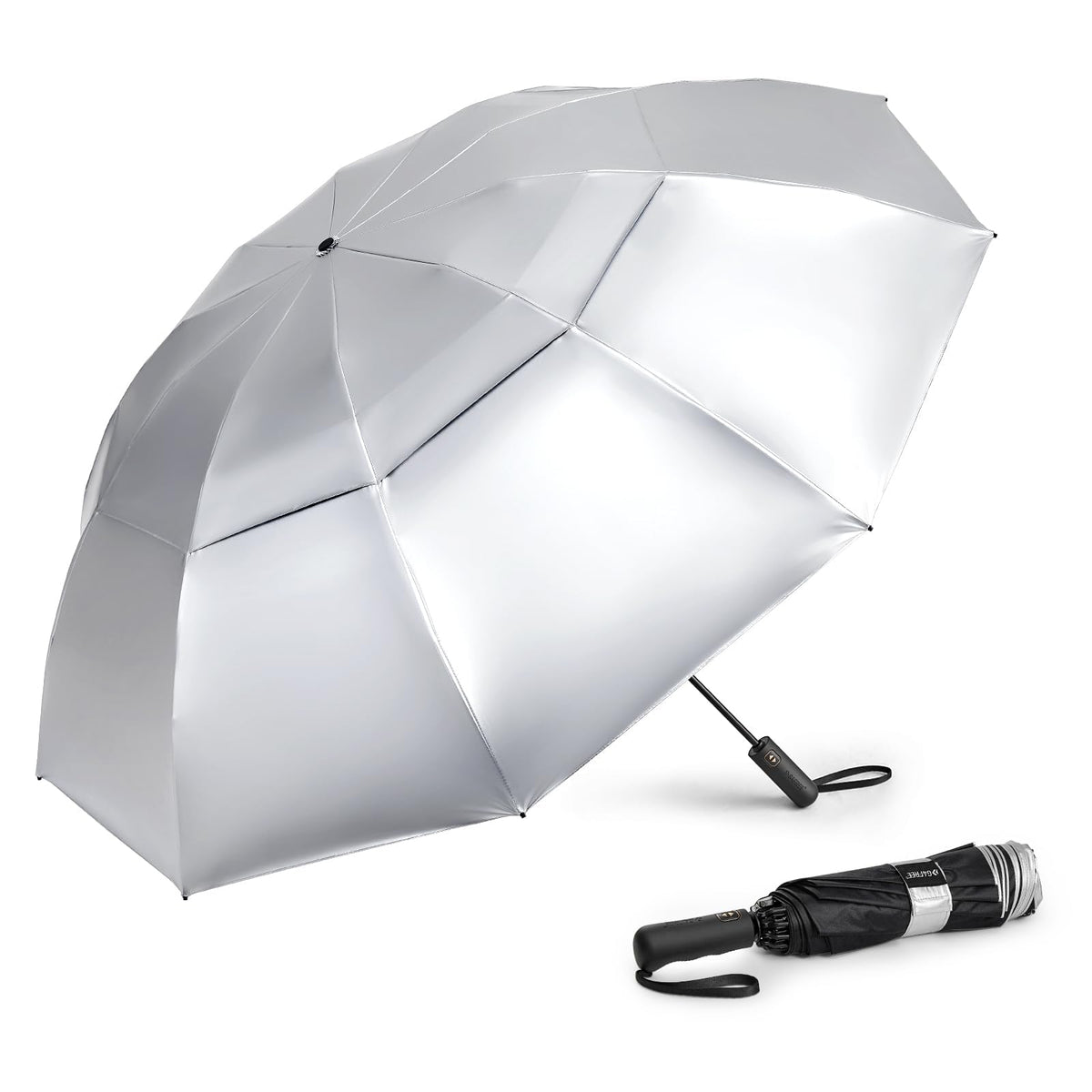 G4Free 46/54/62 Inch Large Golf Umbrella Windproof Reverse Travel Umbrella