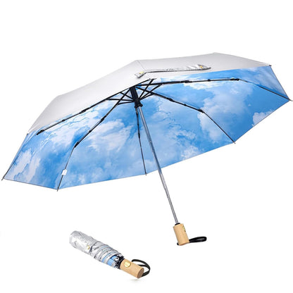 G4Free UPF 50+ UV Protection Travel Sun Umbrella 42 Inch SPF Umbrellas