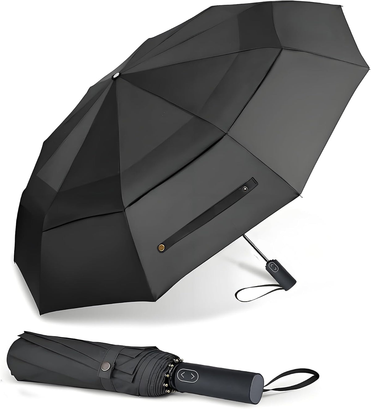 MRTLLOA Compact Golf Umbrella, 10 Ribs Vented Windproof Travel