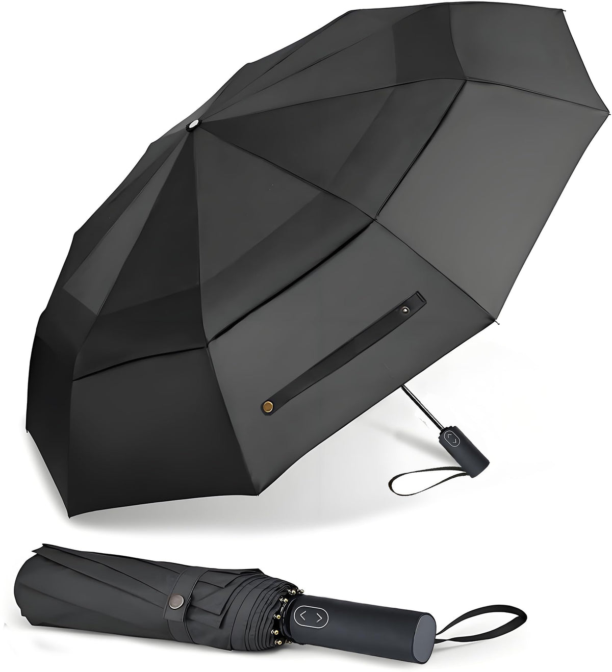 MRTLLOA Compact Golf Umbrella, 10 Ribs Vented Windproof Travel