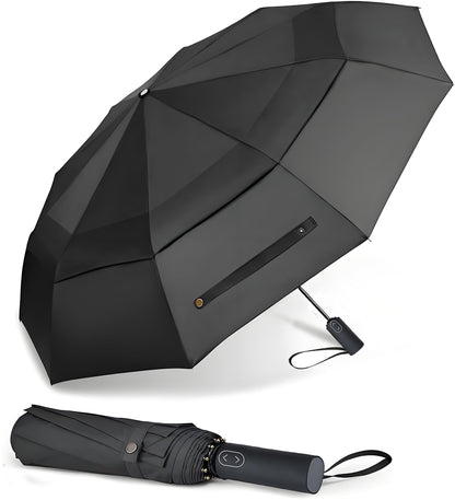 MRTLLOA Compact Golf Umbrella, 10 Ribs Vented Windproof Travel