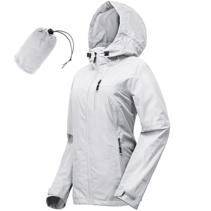 33,000ft Packable Rain Jacket for Women Waterproof Raincoats with Hood