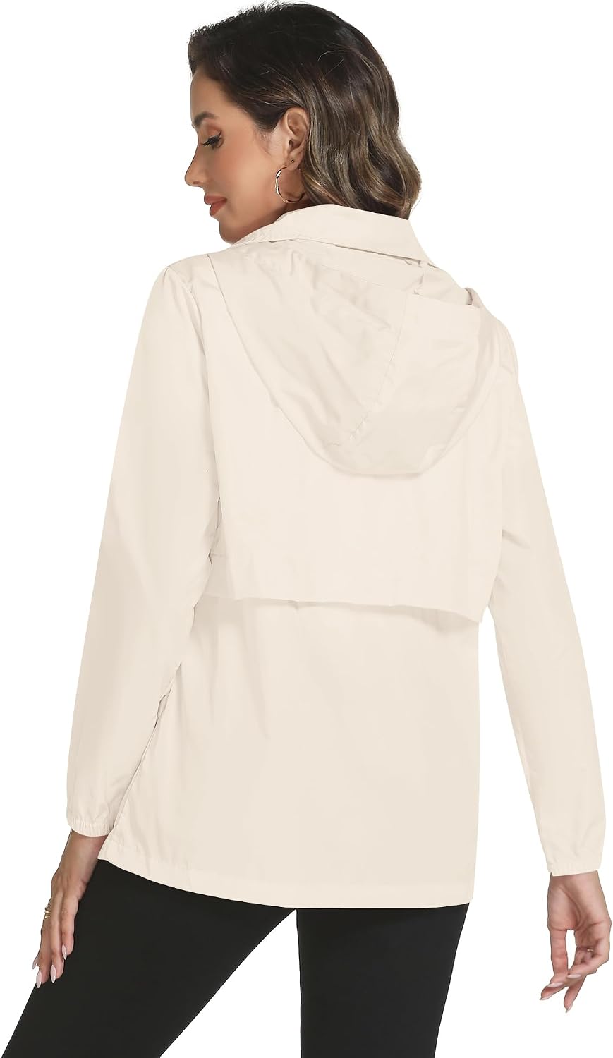 Avoogue Rain Jacket Women with Hooded Waterproof Raincoats