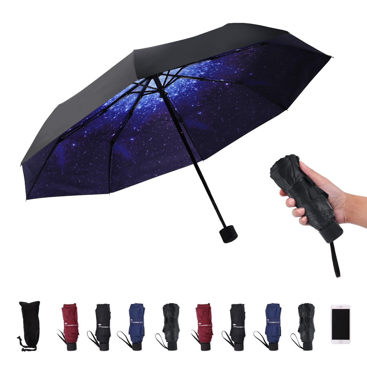 SY COMPACT Travel Umbrella - Lightweight Portable Mini Compact umbrellas-Factory outlet shop