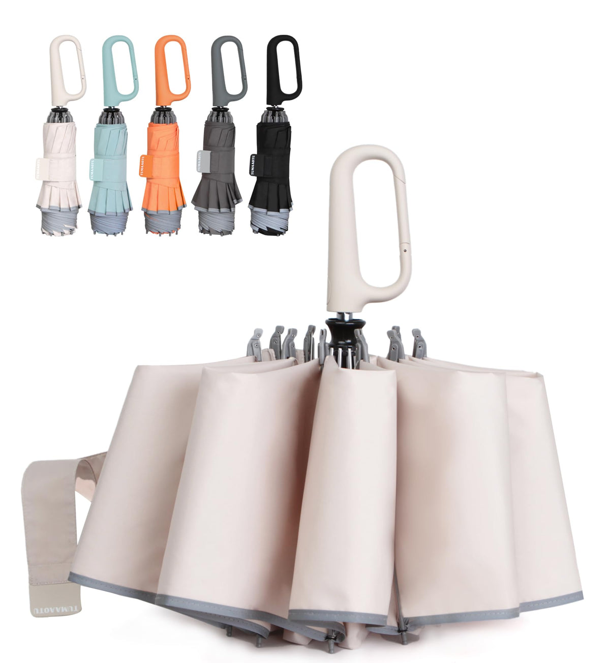 QWB Inverted Umbrella With Auto Open Close Windproof Compact Travel