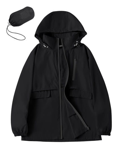 Avoogue Rain Jacket Women with Hooded Waterproof Raincoats