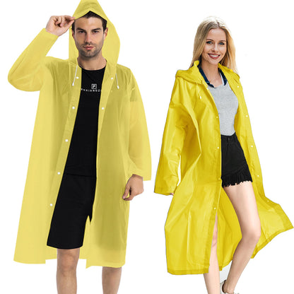 COOY Rain Ponchos for Adults, （2 Pack） EVA Rain Jacket Women Men Rain Coat