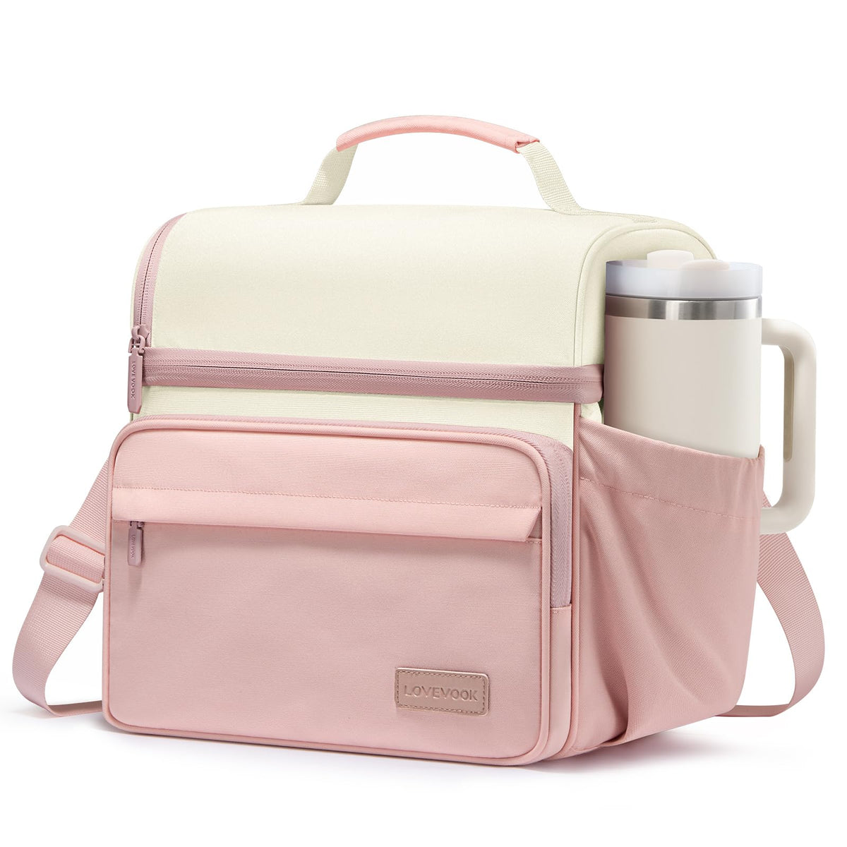 LOVEVOOK Lunch Bag for Men Women, Large Insulated Lunch Box Cooler Lunbox