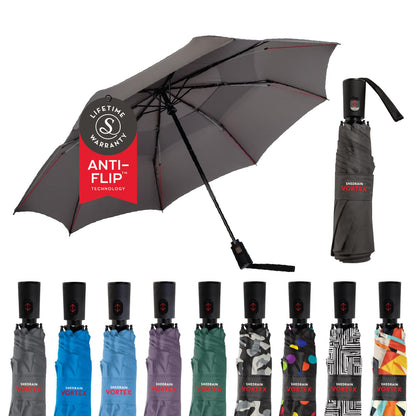 ShedRain Vortex Windproof Compact Travel Umbrella, Auto Open Close