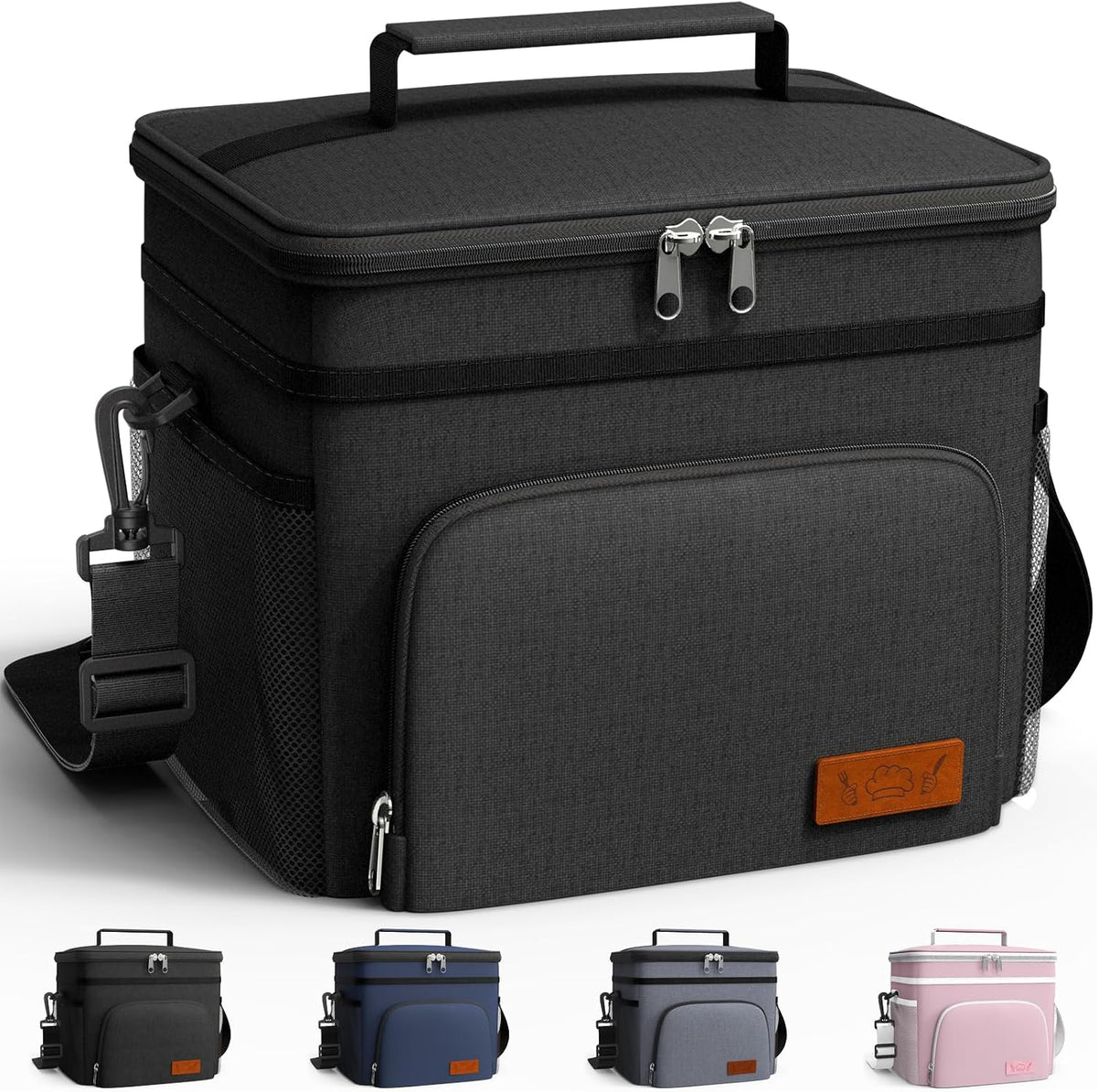 HOTOR Insulated Lunch Box Men Women Leak-Proof Cooler Lunch Bag 9L
