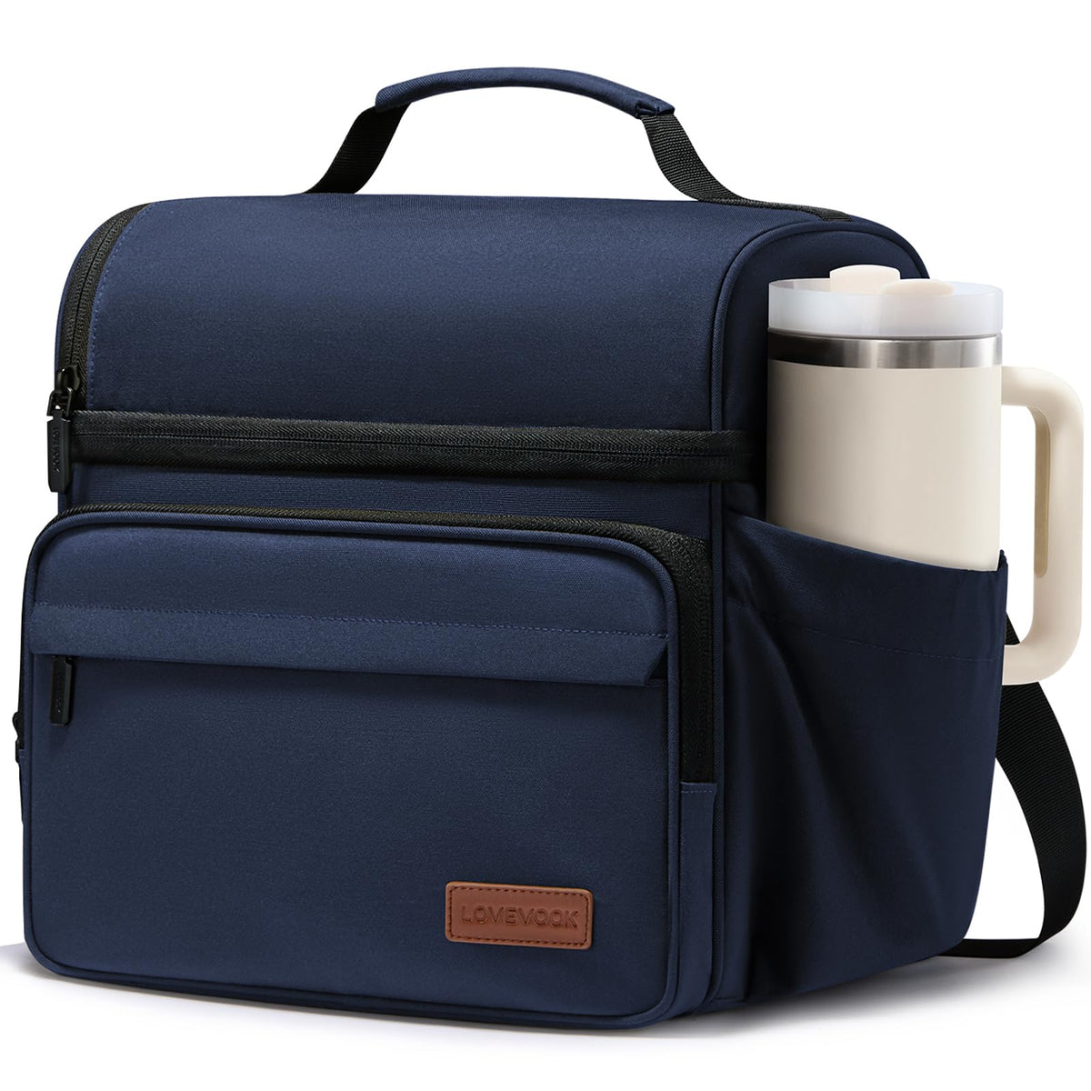 LOVEVOOK Lunch Bag for Men Women, Large Insulated Lunch Box Cooler Lunbox