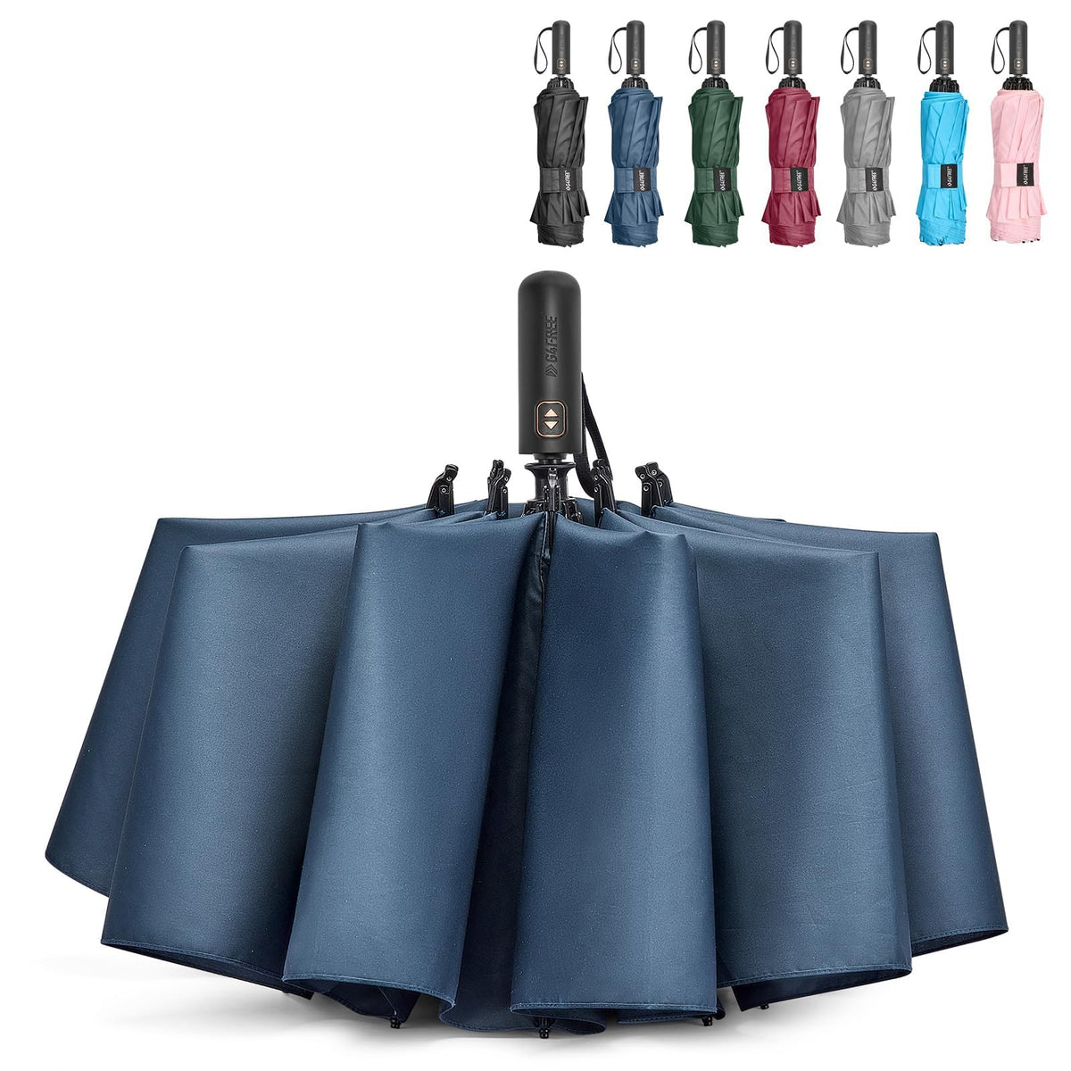 G4Free 46/54/62 Inch Large Golf Umbrella Windproof Reverse Travel Umbrella