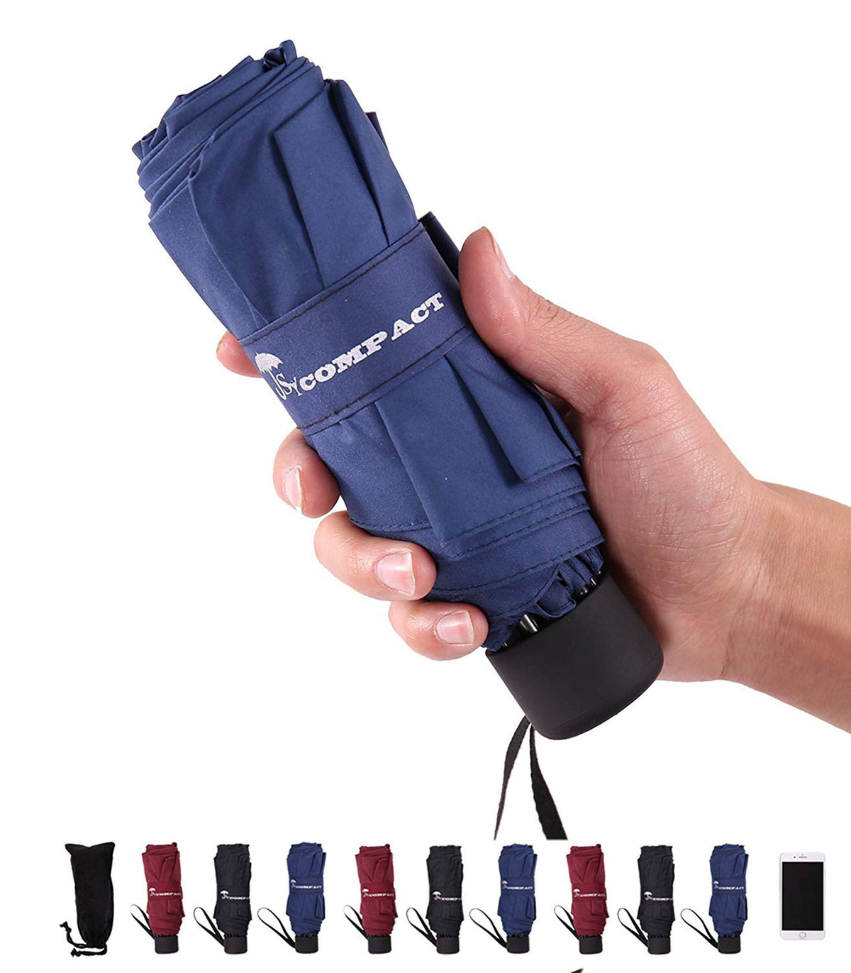 SY COMPACT Travel Umbrella - Lightweight Portable Mini Compact umbrellas-Factory outlet shop