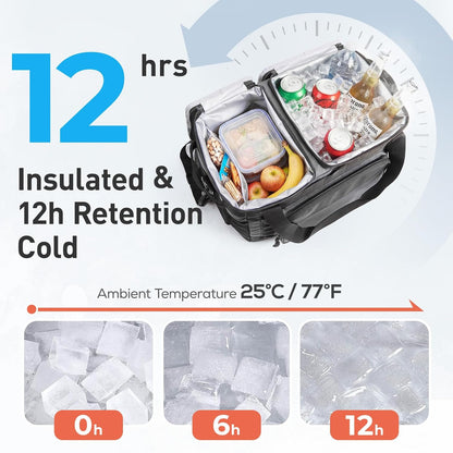 TOURIT 2-Zone Soft Cooler Bag 30/48 Cans, Dry & Wet Insulated Beach Cooler