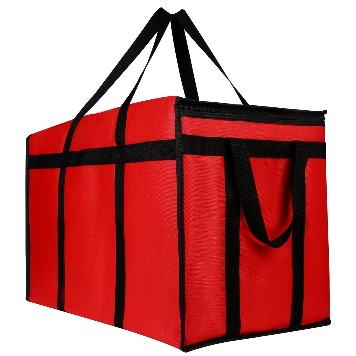 musbus 2-Pack XL-Large Insulated Grocery Shopping Bags, Red, Reusable bag