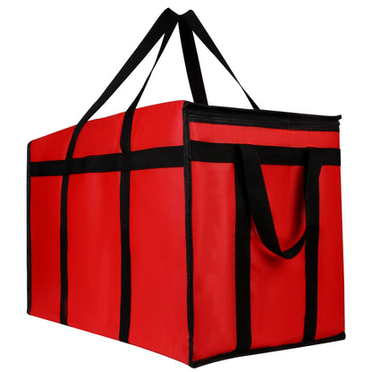 musbus 2-Pack XL-Large Insulated Grocery Shopping Bags, Red, Reusable bag