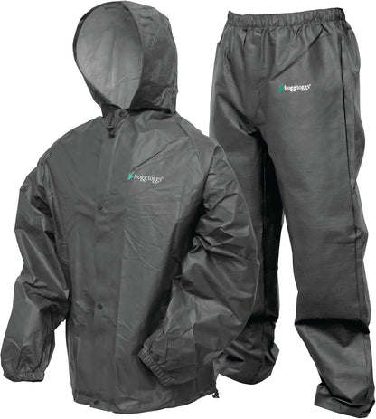 FROGG TOGGS Men's Pro Lite Rain Suit, Waterproof Rain Jacket and Pant Set