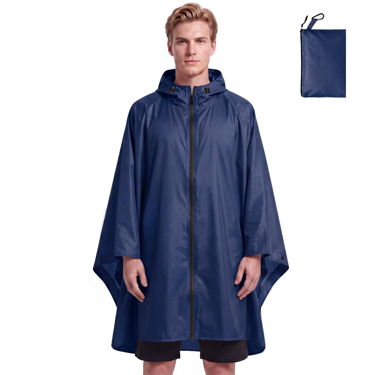 Lightweight Rain Poncho Waterproof Rain Ponchos for Adults Portable Raincoat Adult Ponchos with Hood for Outdoor