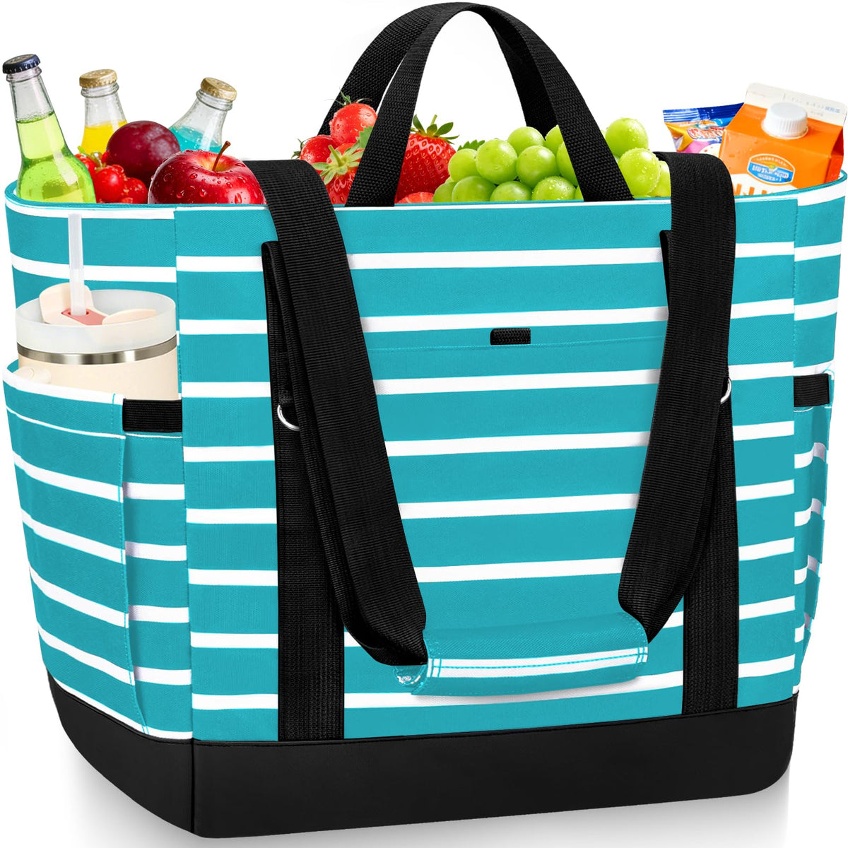 Cooler Bag Insulated Soft Side Cooler Tote Bag Reusable Grocery Bags