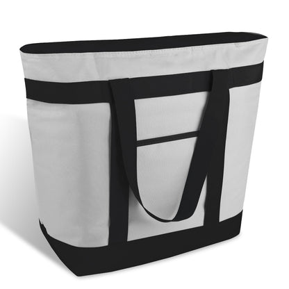 mosago Commercial Insulated Food Delivery Bag 39L, Grocery Tote Bag, Grey