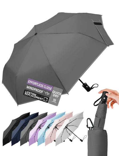 Travel Windproof Umbrella for rain Compact Small Travel size QuickDry