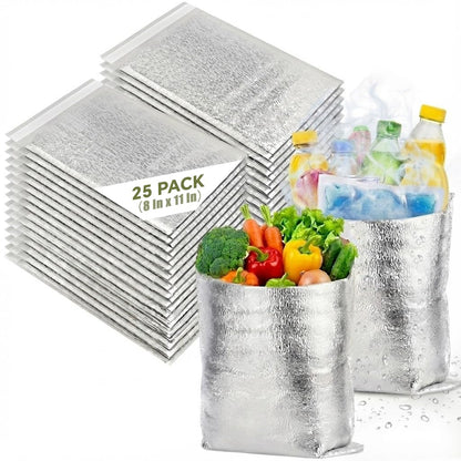 Smilco 20-Pack Insulated Shipping Bags, 11 x 15-Inch Thermal Liners