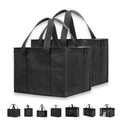 NZ home Insulated Food Bag, Portable Cooler Tote (3XL, Black, 1 Pack)