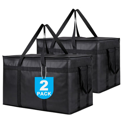 JNYONG 2-Pack Insulated Food Delivery Bag,XXXL-Pizza Delivery Bags