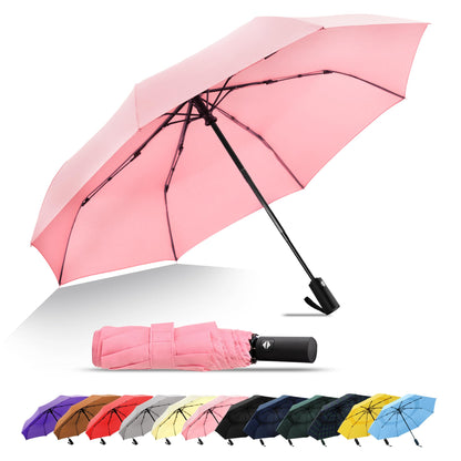 SoulRain Travel Umbrella - Compact Umbrella for Rain - Perfect Large Auto Folding Umbrella - Ideal Car umbrella, Small umbrella, and Travel Companion
