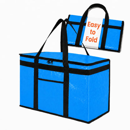 NZ home Insulated Food Bag, Portable Cooler Tote (3XL, Black, 1 Pack)