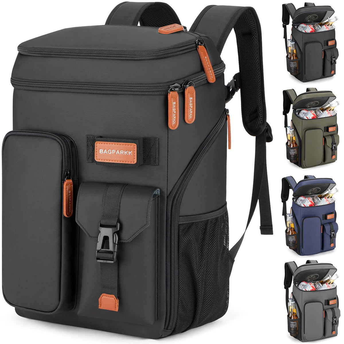 Bagparkk 33/45 Cans Leakproof Insulated Cooler Backpack with Double Deck