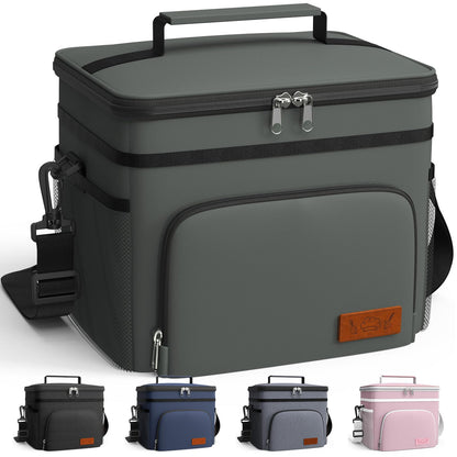 HOTOR Insulated Lunch Box Men Women Leak-Proof Cooler Lunch Bag 9L