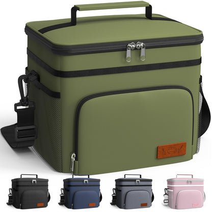 HOTOR Insulated Lunch Box Men Women Leak-Proof Cooler Lunch Bag 9L