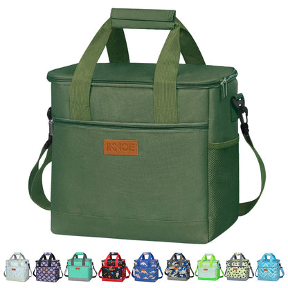 IKNOE 15L 24-Can Insulated Cooler Bag, Leak-Resistant Lunch Tote for Work