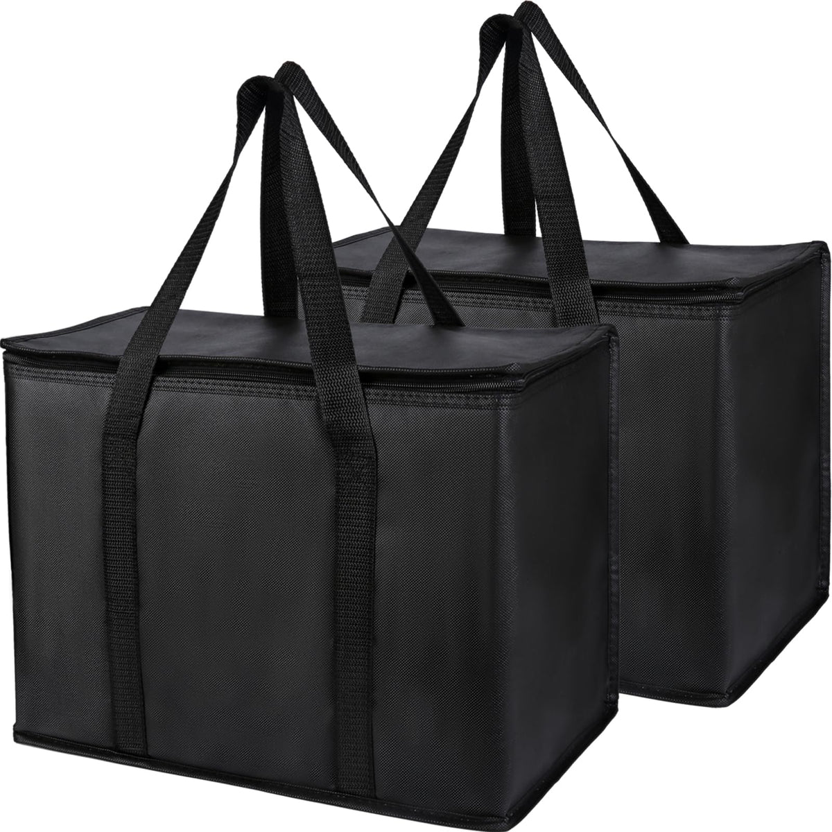 Bodaon 1-Pack Insulated Reusable Grocery Shopping Bags, X-Large, Black
