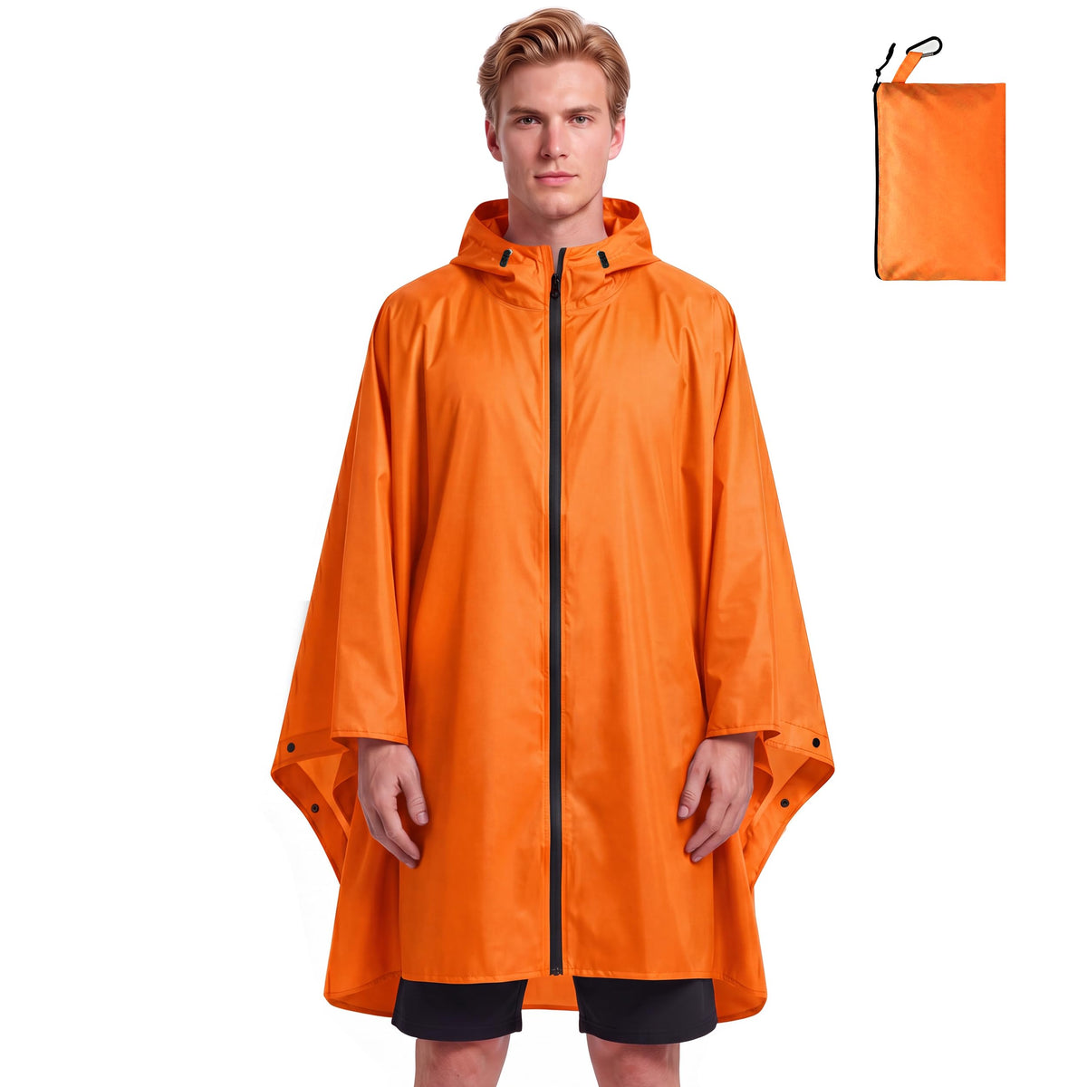 Lightweight Rain Poncho Waterproof Rain Ponchos for Adults Portable Raincoat Adult Ponchos with Hood for Outdoor