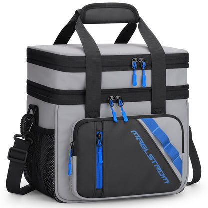 Maelstrom Insulated Lunch Box, 20L Double Deck Cooler Bag for Men Women