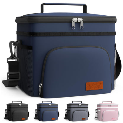 HOTOR Insulated Lunch Box Men Women Leak-Proof Cooler Lunch Bag 9L