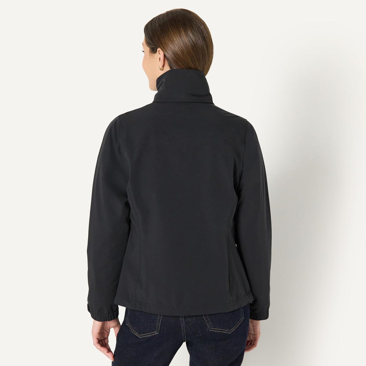Amazon Essentials Women's Regular-Fit Lightweight Waterproof Long Hooded Rain Jacket