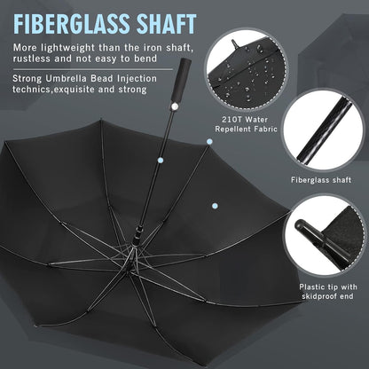 ZOMAKE Golf Umbrella, Large Windproof Heavy Duty Umbrellas