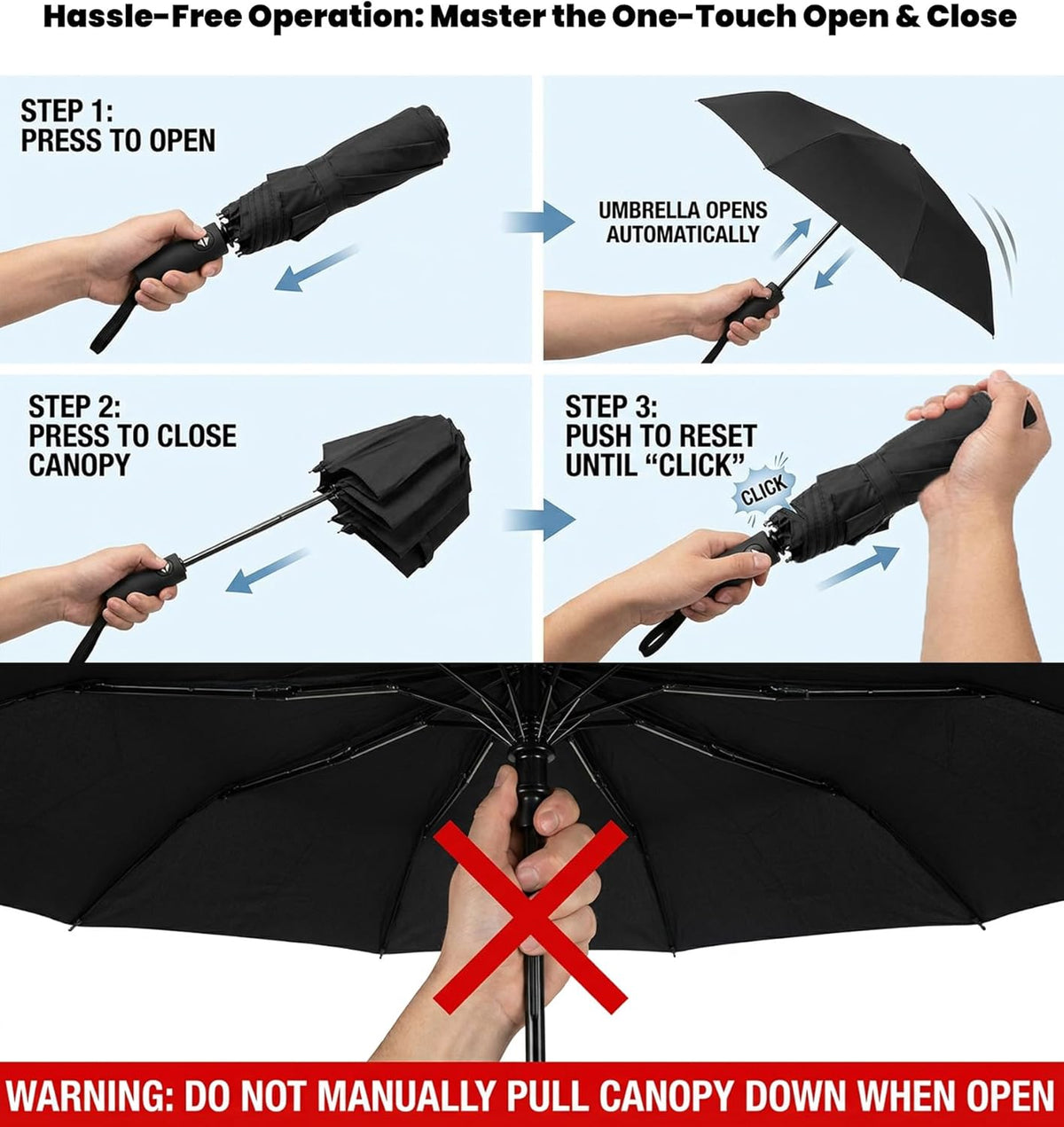 SIEPASA Windproof Travel Compact Umbrella-Automatic Umbrellas for Rain-Compact Folding Umbrella, Travel Umbrella Compact, Small Portable Windproof Umbrellas for Men Women Teenage. (Purple)
