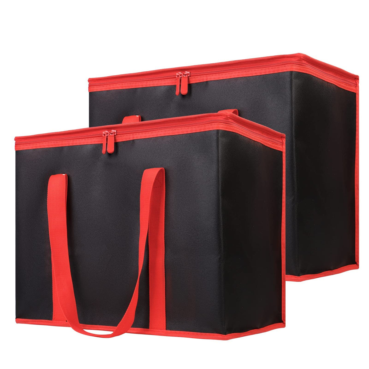 Bodaon 1-Pack Insulated Reusable Grocery Shopping Bags, X-Large, Black