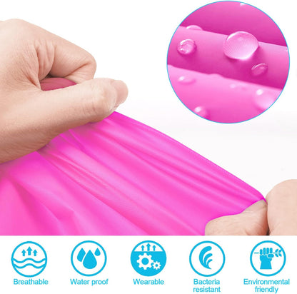 Reusable Adults Rain Ponchos, 2 Pcs EVA Portable Raincoats for Women Men with Hood for Disney Outdoor