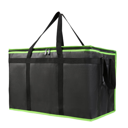 Bodaon 1-Pack Insulated Reusable Grocery Shopping Bags, X-Large, Black
