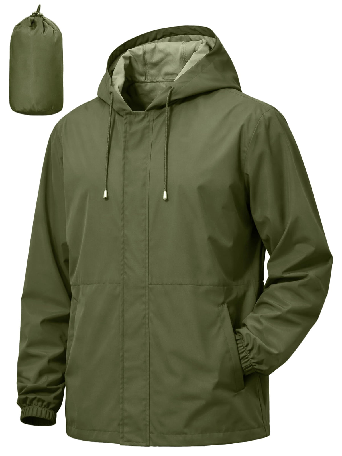 UIQUR Mens Waterproof Cycling Jacket Lightweight Packable Rain Jacket