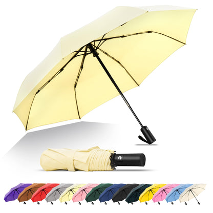 SoulRain Travel Umbrella - Compact Umbrella for Rain - Perfect Large Auto Folding Umbrella - Ideal Car umbrella, Small umbrella, and Travel Companion