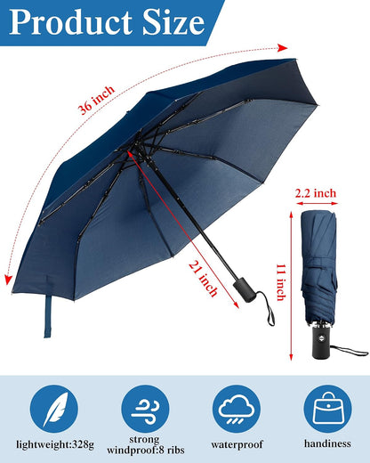 Yahenda 4 Pack Automatic Folding Umbrellas Travel Compact