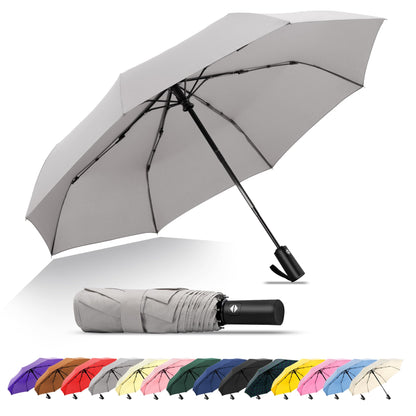 SoulRain Travel Umbrella - Compact Umbrella for Rain - Perfect Large Auto Folding Umbrella - Ideal Car umbrella, Small umbrella, and Travel Companion