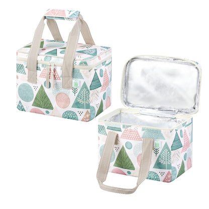 VENO 2 Pack Insulated Grocery Bags, Hard Bottom, Light Blue