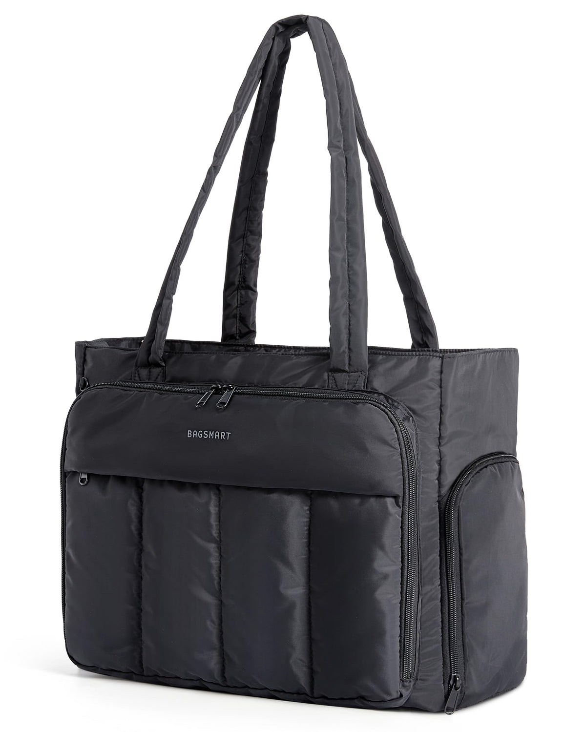 BAGSMART Puffer Tote Bag for Women, 21L/26L Work Tote Shoulder Handbag